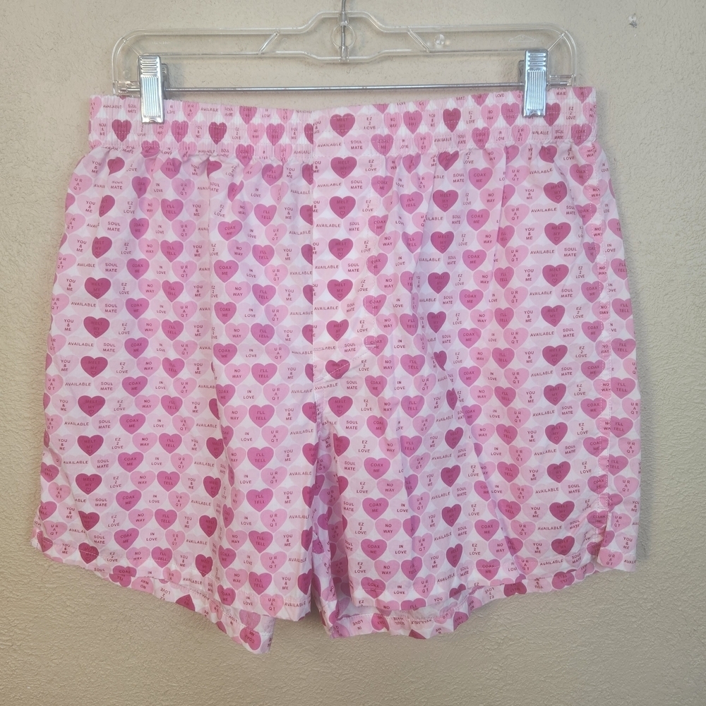 Banana Republic Vintage Valentine's Day Hearts Boxer Shorts Large (5904)